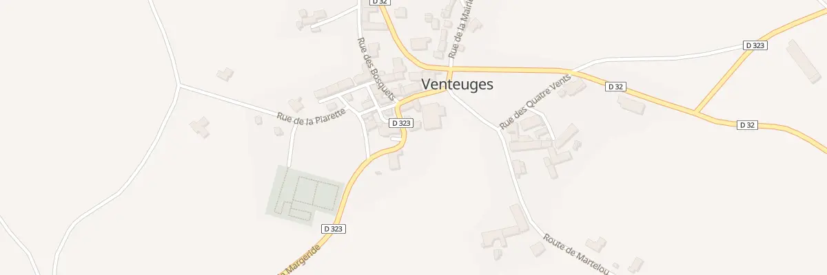 Plan du 65 Rte de la Margeride à Venteuges