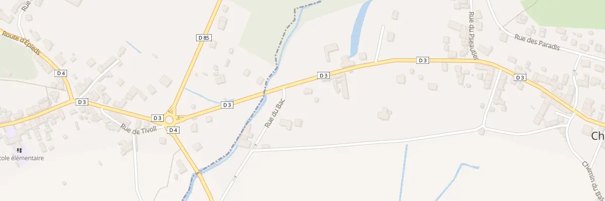 Plan du 4 Rue du Moulin à Chartèves