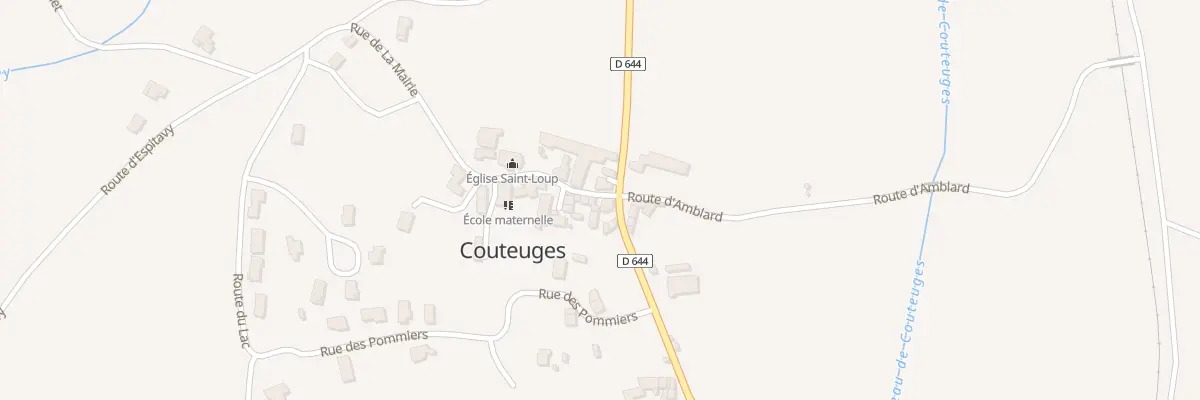 Plan du 5017 Le Bourg à Couteuges