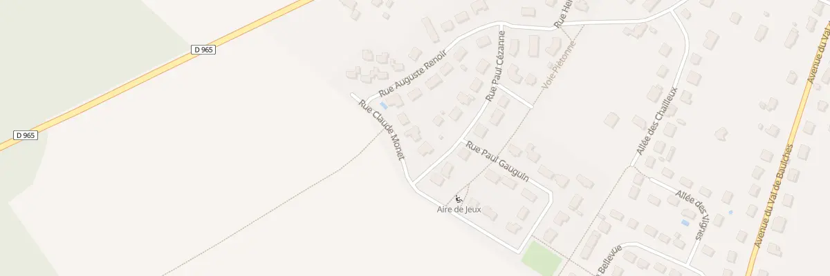 Plan du 6 Rue Claude Monet à Villefargeau