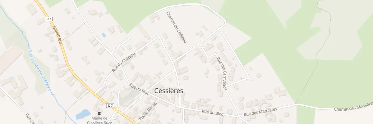 Plan du 5 Rue du Château de Derrière à Cessières-Suzy