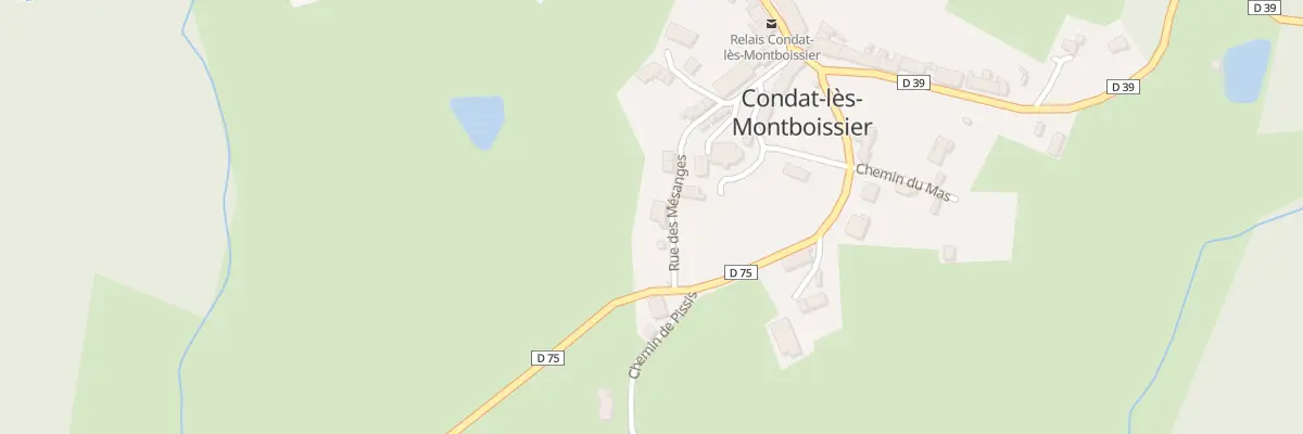 Plan du 16 Rue des Mésanges à Condat-lès-Montboissier