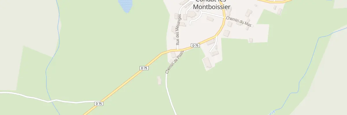 Plan du 5030 Le Bourg à Condat-lès-Montboissier