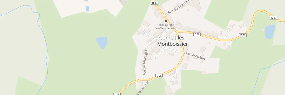 Plan du 10 Rue des Mésanges à Condat-lès-Montboissier