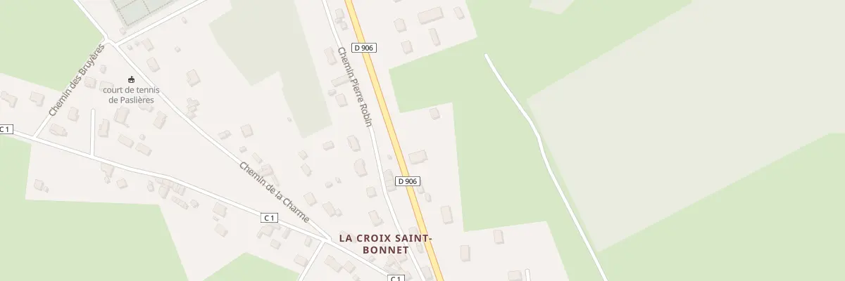 Plan du 18 Rte de Vichy à Paslières