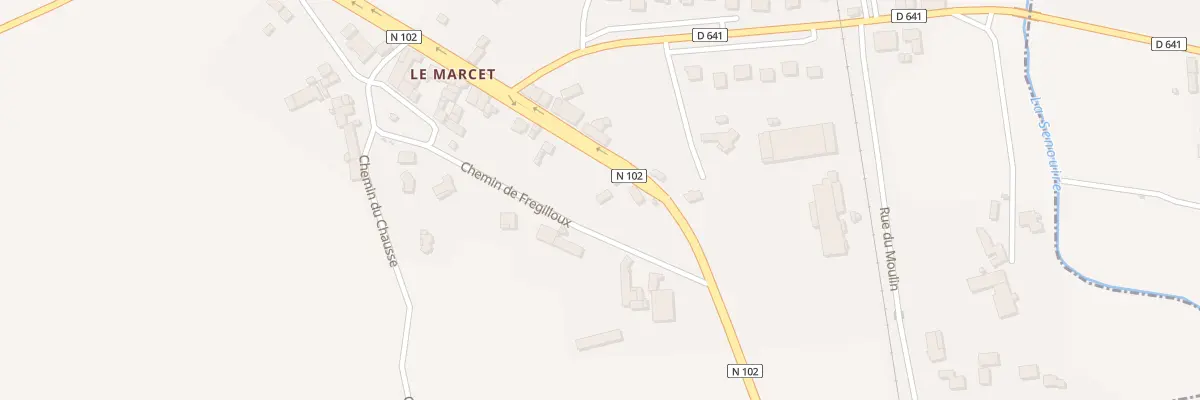 Plan du 5200 Le Marcet à Salzuit