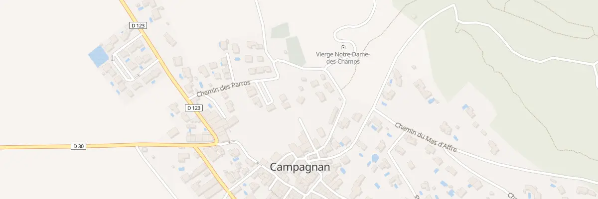Plan du 128 Che de la Tourelle à Campagnan