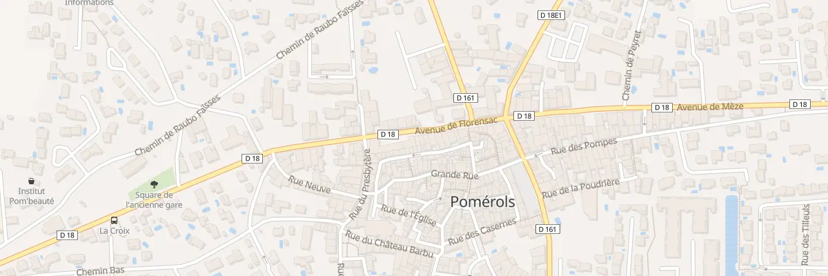 Plan du 33 Av de Florensac à Pomérols