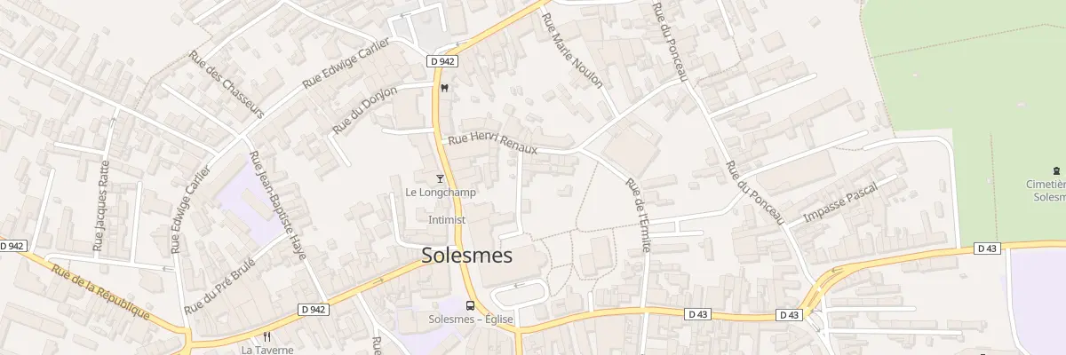 Plan du 6 Rue Hallette à Solesmes
