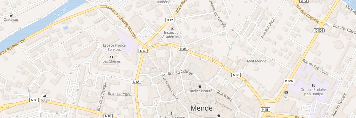 Plan du 9B Rue du Chouvert à Mende