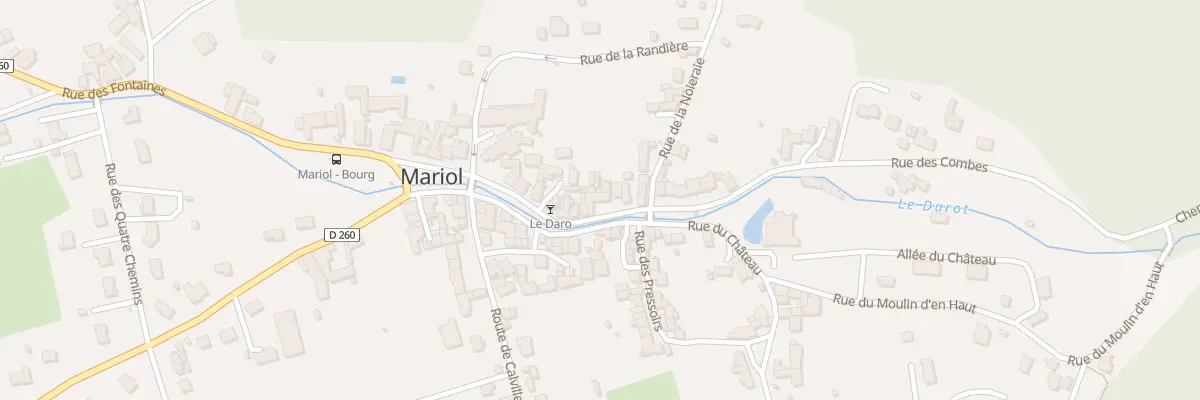 Plan du 17 Rive Droite du Darot à Mariol