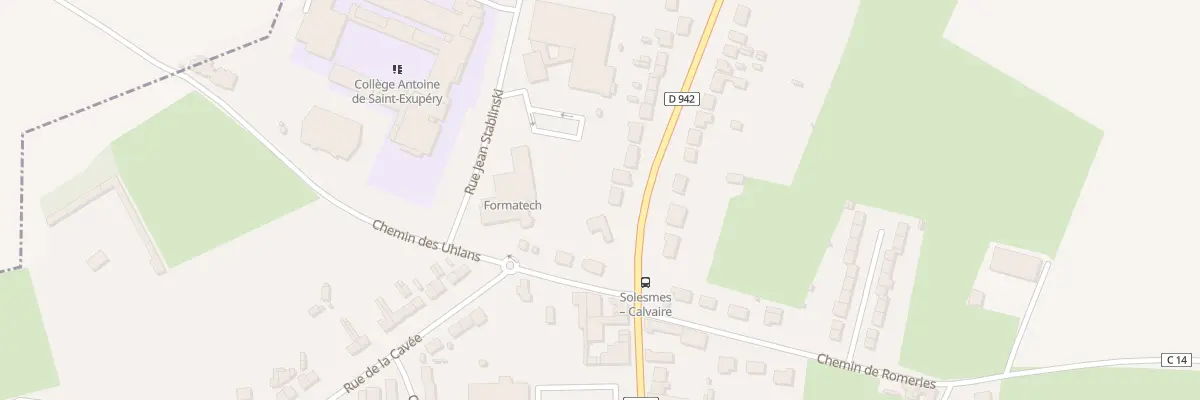 Plan du 73 Rue du Général de Gaulle à Solesmes