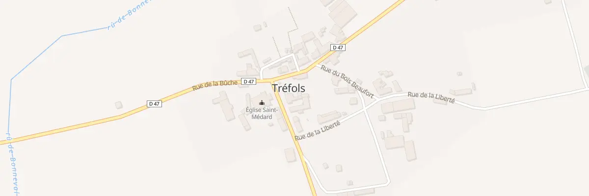 Plan du 1 Rue Saint Medard à Tréfols