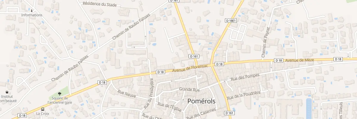 Plan du 14 Av de Florensac à Pomérols