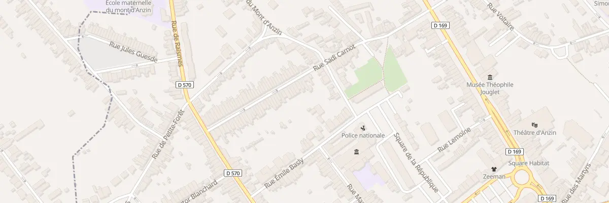 Plan du 76 Rue Carnot à Anzin