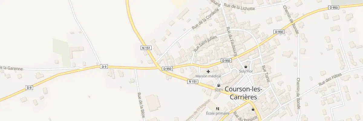 Plan du 11 Bd Dussautoy à Courson-les-Carrières