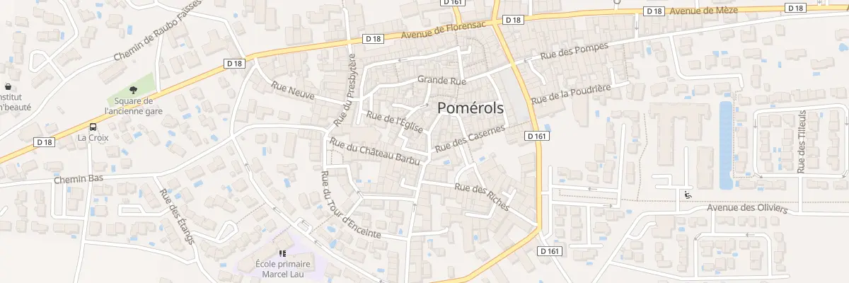 Plan du 16 Rue Basse à Pomérols