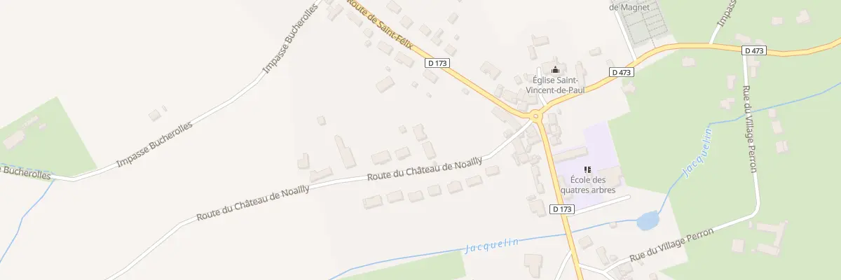 Plan du 8B Rte du Château de Noailly à Magnet