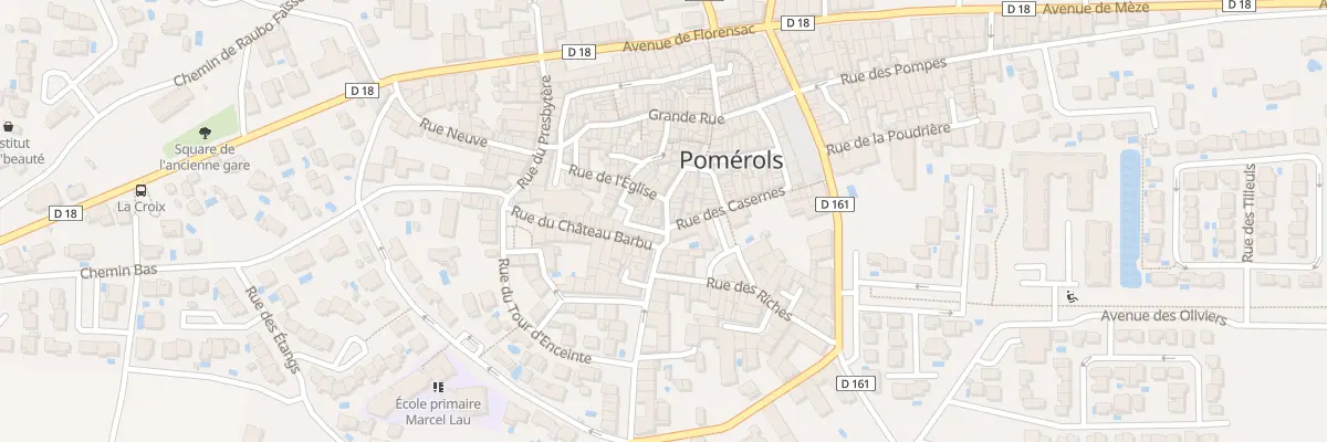 Plan du 18 Rue Basse à Pomérols