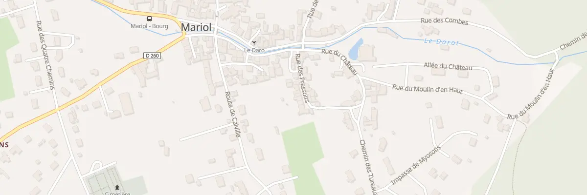 Plan du 16 Rue des Pressoirs à Mariol