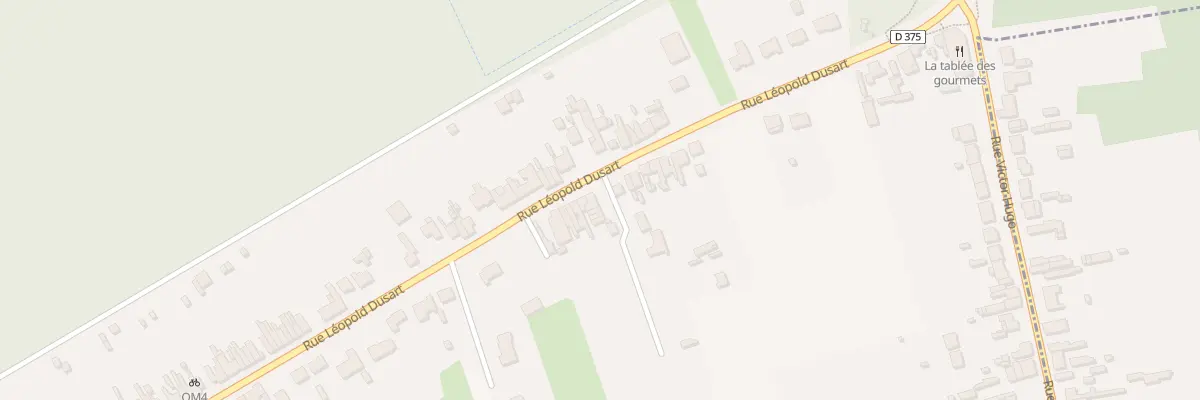 Plan du 1318 Rue Leopold Dussart à Raismes