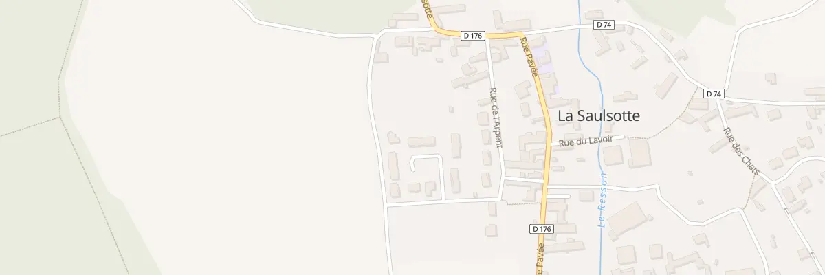 Plan du 7 Rue des Grandes Vignes à La Saulsotte