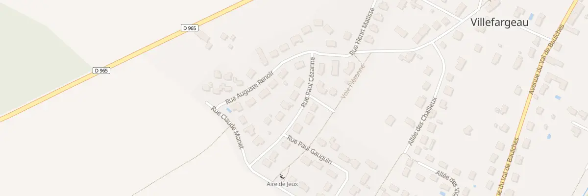 Plan du 6 Rue Paul Cezanne à Villefargeau