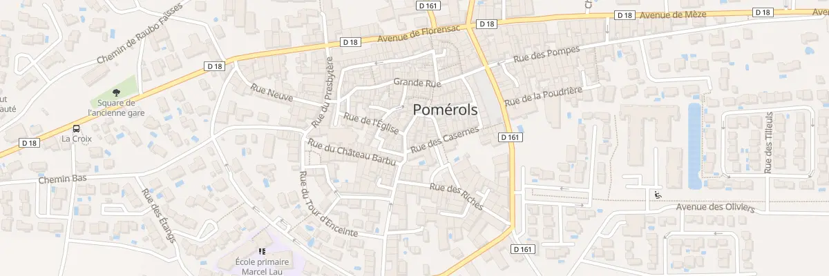 Plan du 11 Rue Basse à Pomérols
