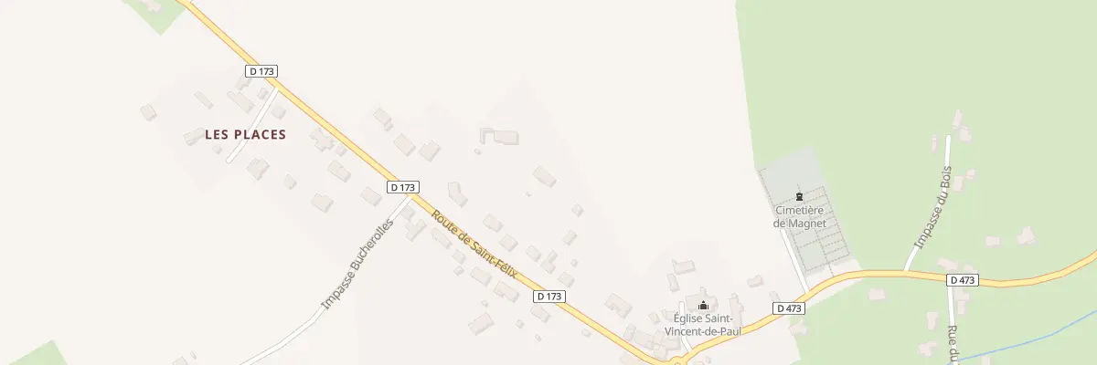 Plan du 22 Rte de Saint Félix à Magnet
