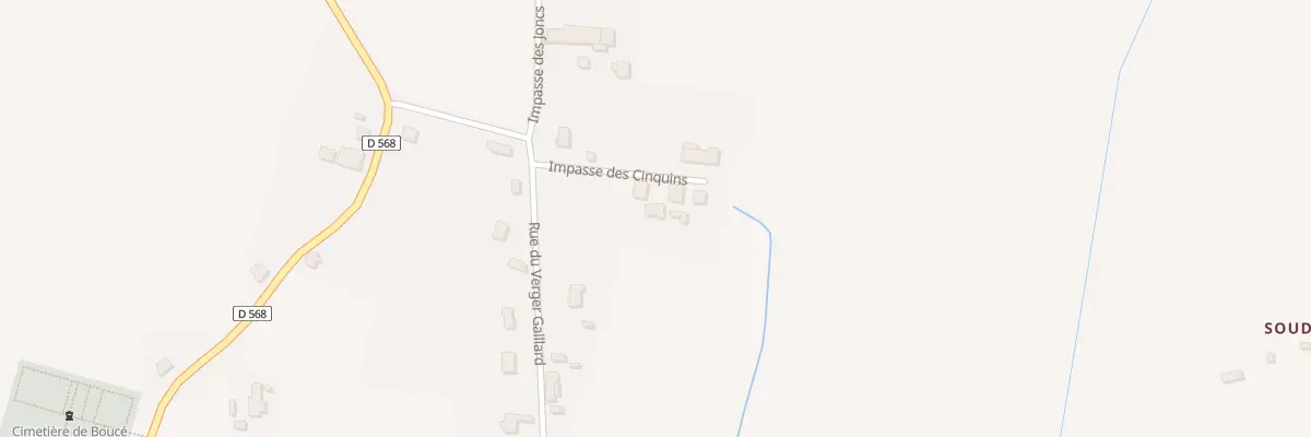 Plan du 4 Imp des Cinquins à Boucé