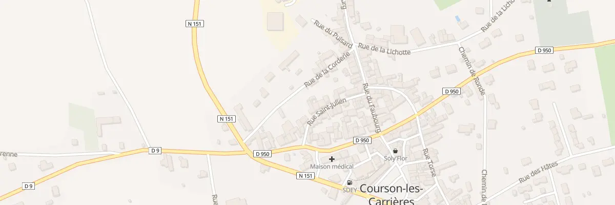 Plan du 7 Rue Saint Julien à Courson-les-Carrières