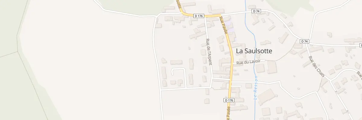 Plan du 6 Rue des Grandes Vignes à La Saulsotte