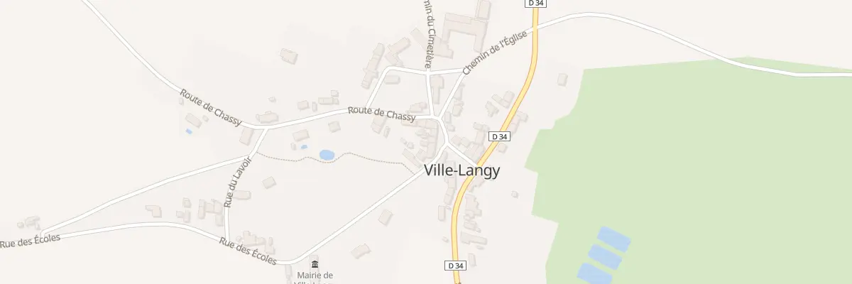 Plan du 8 Rte de Chassy à Ville-Langy