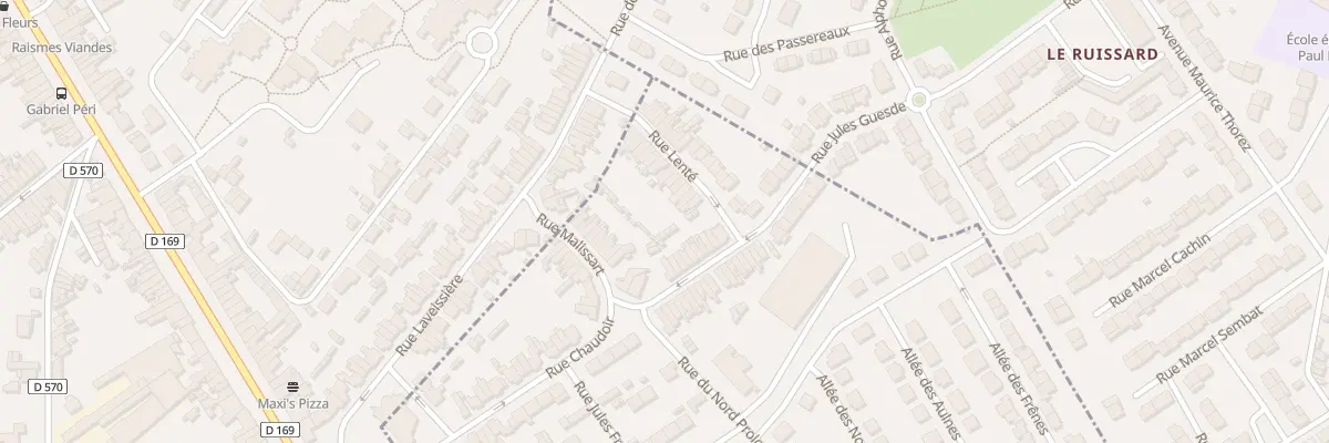 Plan du 21 Rue Lente à Anzin