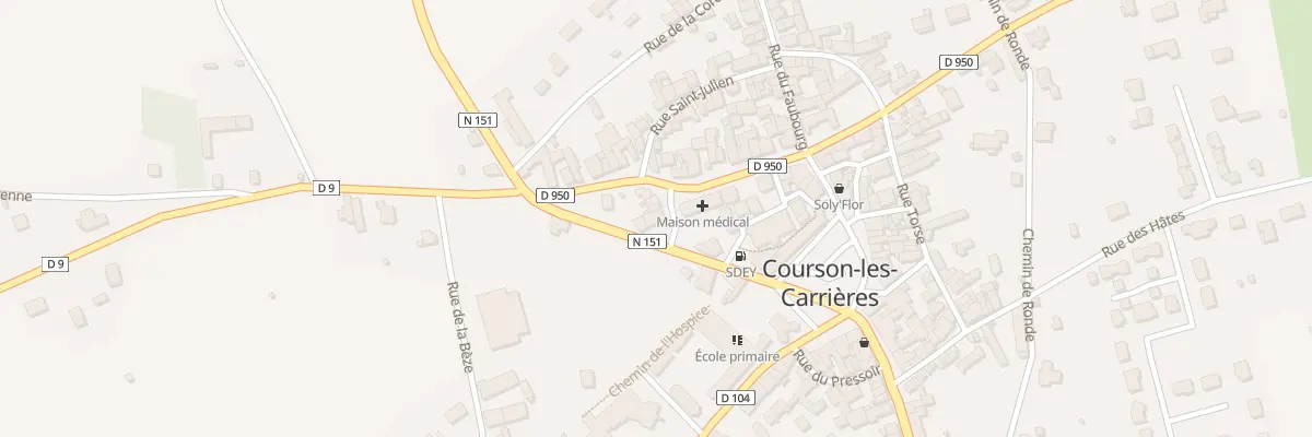 Plan du 2 Pl Roger Tournay à Courson-les-Carrières