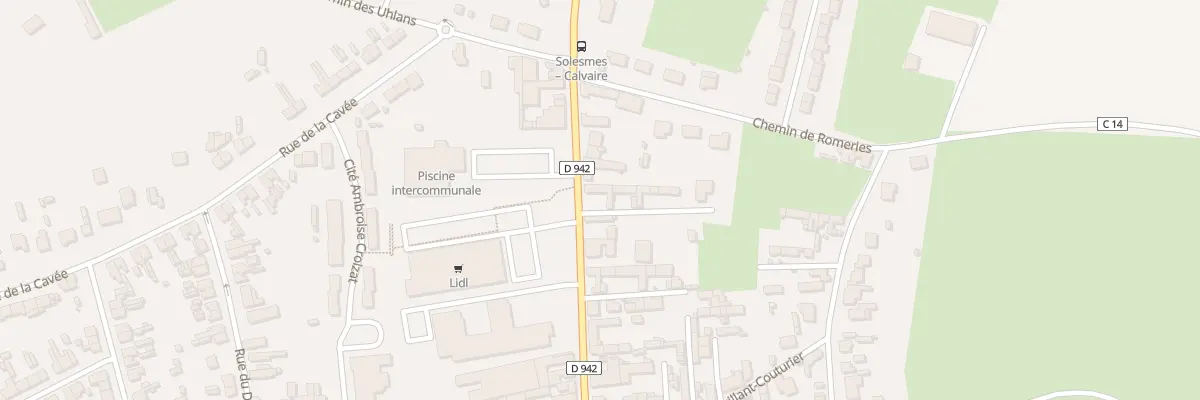 Plan du 96 Rue du Général de Gaulle à Solesmes