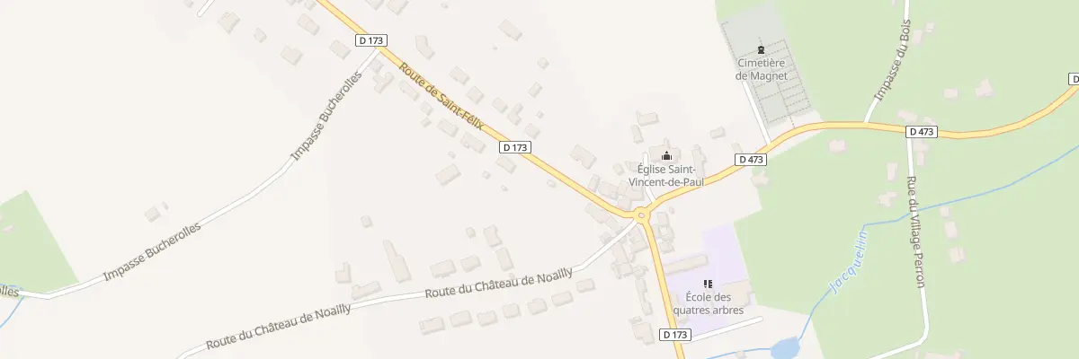 Plan du 7 Rte de Saint Félix à Magnet