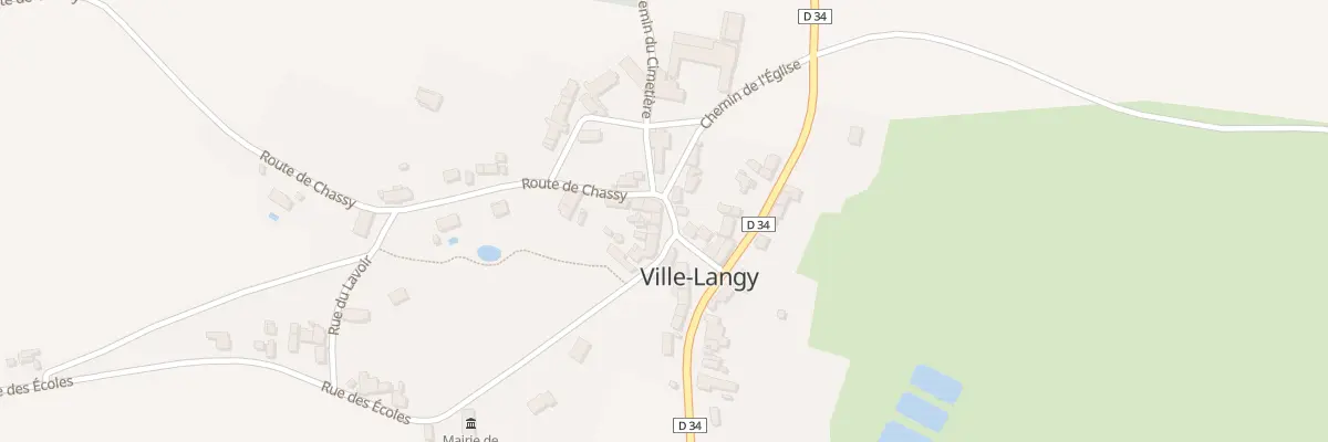 Plan du 10 Rte de Chassy à Ville-Langy