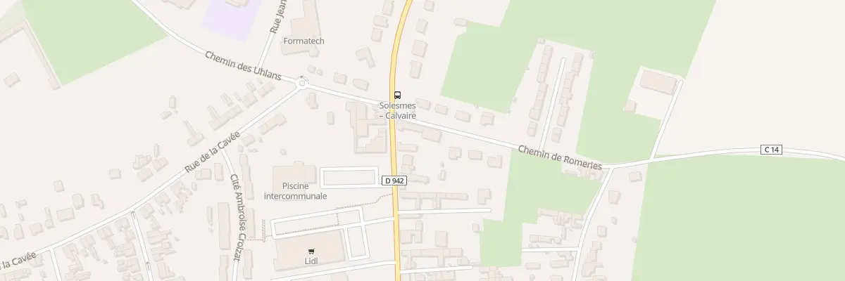 Plan du 106 Rue du Général de Gaulle à Solesmes