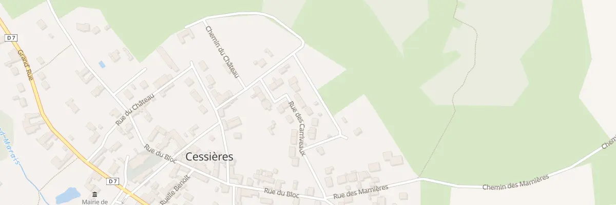 Plan du 11 Rue des Carriveaux à Cessières-Suzy