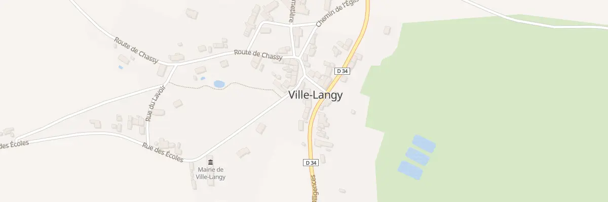 Plan du 20 Le Bourg à Ville-Langy