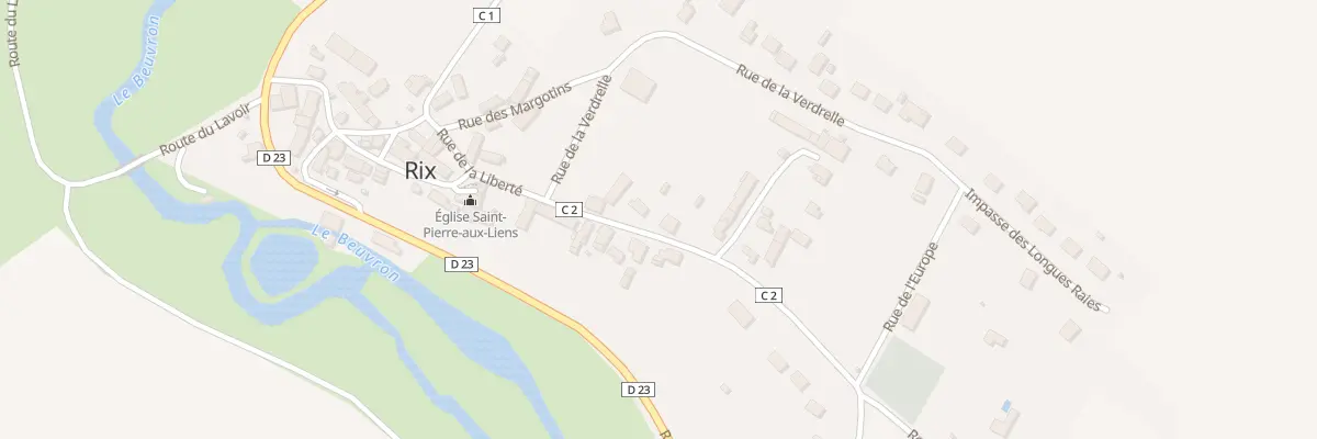 Plan du 19 Le Bourg à Rix