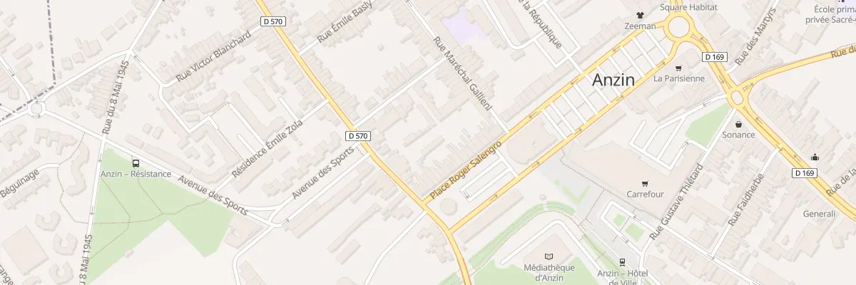 Plan du 3 Rue du Soldat Beaulieu à Anzin