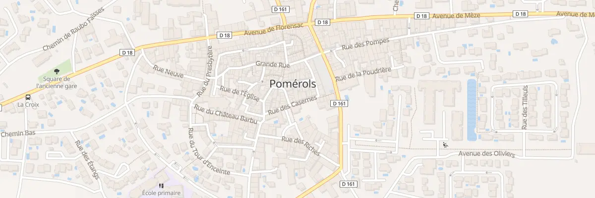 Plan du 14 Rue des Casernes à Pomérols