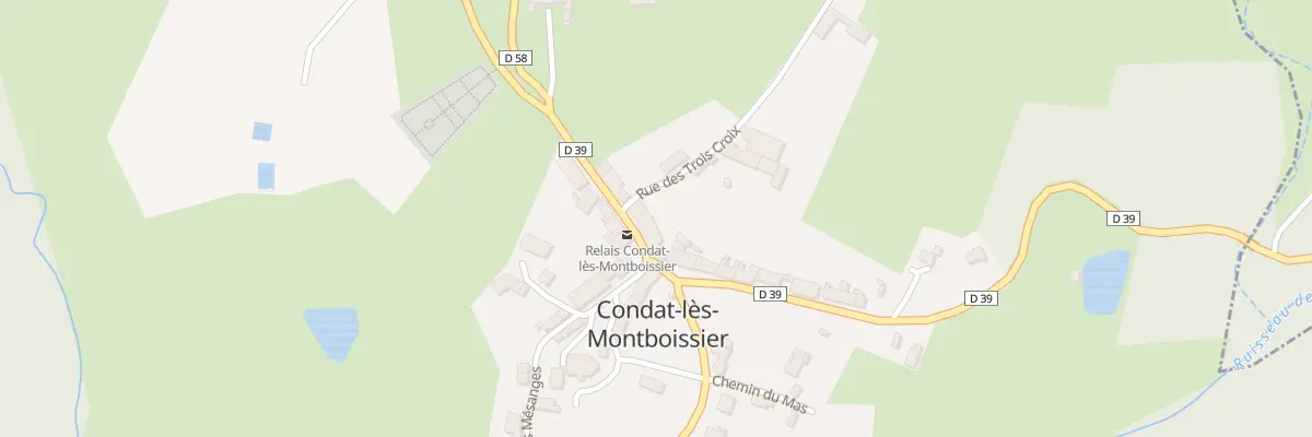 Plan du 2 Rte de Sauxillanges à Condat-lès-Montboissier
