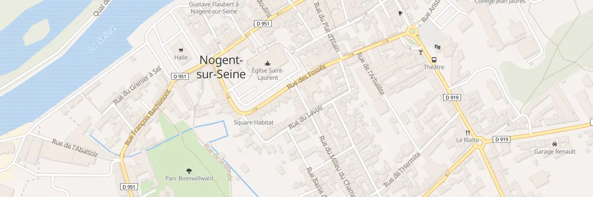 Plan du 25 Rue des Fosses à Nogent-sur-Seine