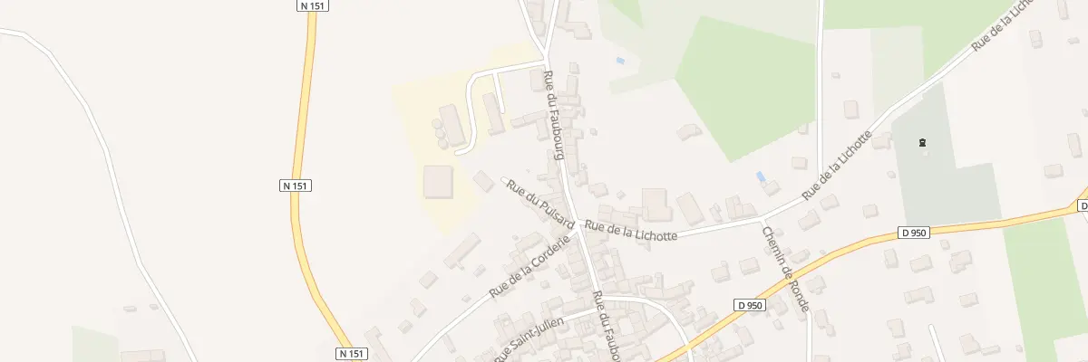 Plan du 29 Rue du Faubourg à Courson-les-Carrières