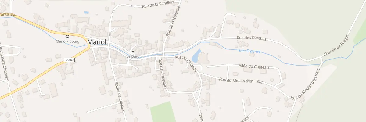 Plan du 6 Rue du Château à Mariol