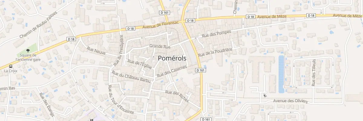 Plan du 6 Rue des Casernes à Pomérols