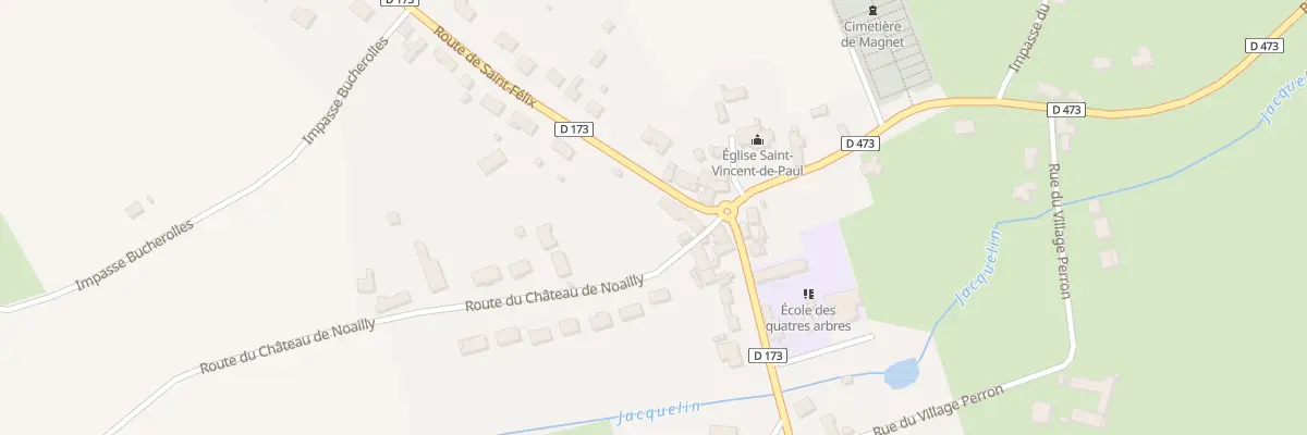 Plan du 3 Rte de Saint Félix à Magnet